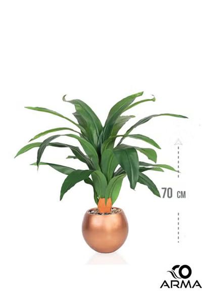 co arma Artificial corn tree, 70cm tall, soft texture, with natural texture, in fiberglass container