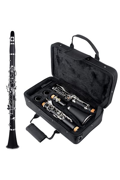 Depox Clarinet, Musical Virtue, 17 Keys, 67 Cm, Black, Bag Included