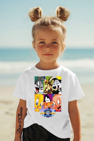 New Shine ΠΑΙΔΙΚΟ T-SHIRT LOONEY TUNES ΕΚΤΥΠΩΜΕΝΟ OVERSIZE