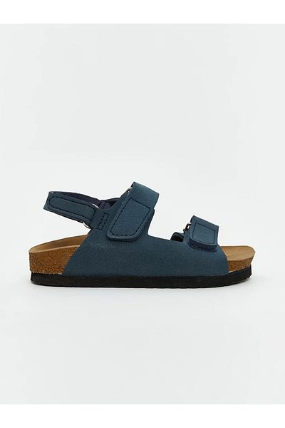 LC Waikiki Lcw Steps Navy Blue Suede Look Boys Sandals