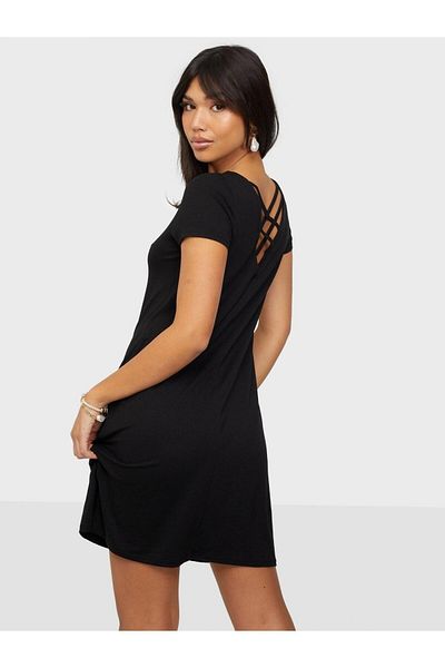 ONLY 15131237-23y Onlbera Back Lace Up S/s Dress Jrs Noos Women's Dress