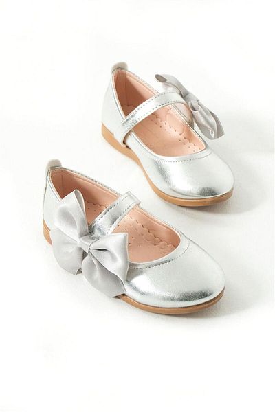 Mia Lui Pamela Girl's Side Bow Ballerina Ballerina Silver 26-30 P123P
