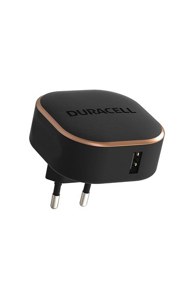 Duracell Duracell Charger, 12W, 1 x USB-A, 5V @ 2.4A, Black