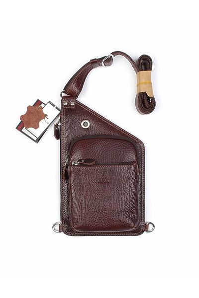Aka Leather Brown Shoulder Bag 118 61