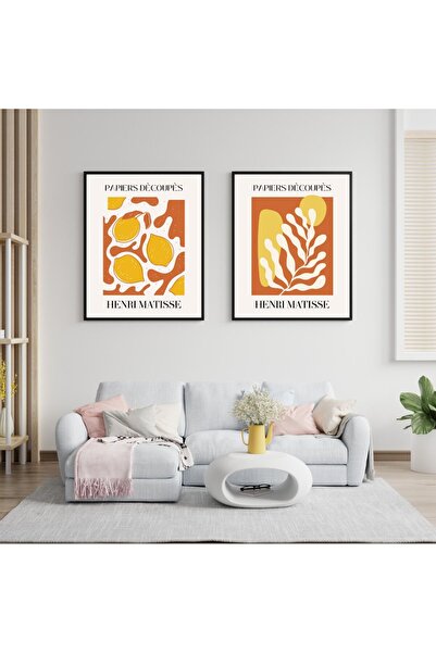PRYDESIGN Henri Matisse Decors Wall Painting Framed Set of 2