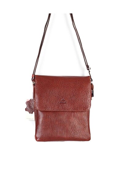 Aka Deri حقيبة كتف جلدية تان 360 63