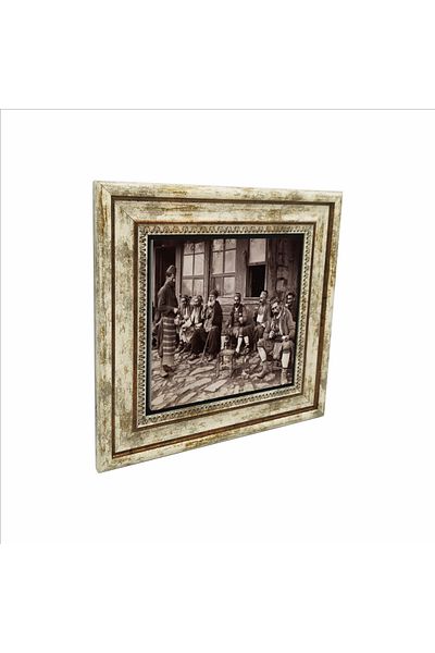 Sadrazam A Coffee House Official Printed Natural Stone Painting in Istanbul (25 X 25 Krt-136)