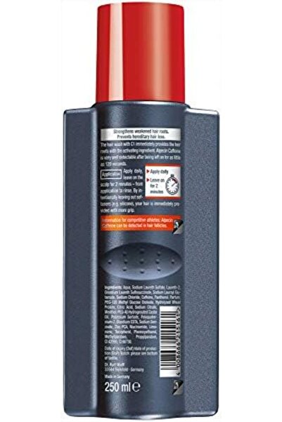 ALPECİN Alpecin Caffeine Shampoo C1 1X 250Ml | Prevents And Reduces Hair Loss | Energizer For Strong Hair |