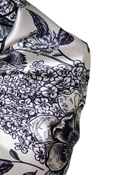 CASHMERE AND SİLK MAWLANA 100% Silk Scarf (90X90)