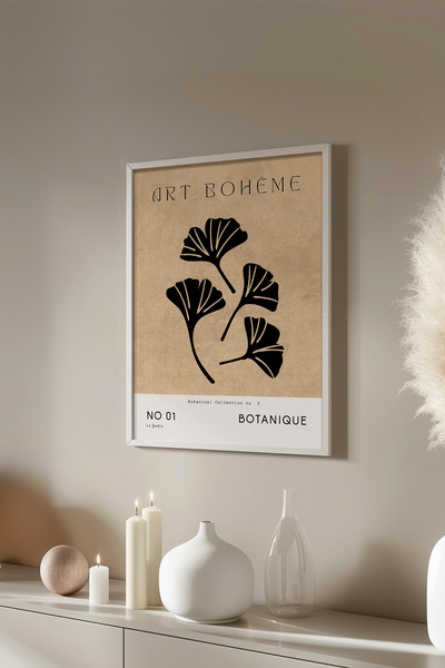 Basquiart Poster cu ramă albă din seria Bohemian, Nr. tablou: 117