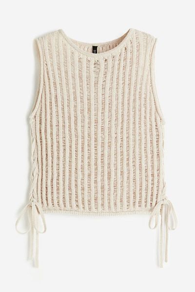 GAJA Women's Side Tie Sleeveless Cotton Jumper Blouse Gj3576