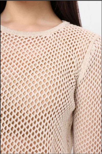 GAJA Women's Crew Neck Glitter Blouse Gj3556