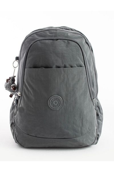 DUOMİNO Crinkle Water Resistant Large Size Grey Clinker Backpack Σχολική τσάντα ταξιδιού 15,6 Γυμνάσιο