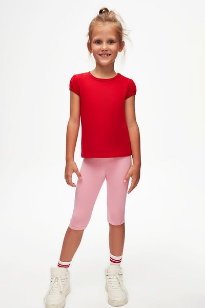 LOVETTI Light red WAtermelon Sleeve T-shirt for Girls - Crew NecK