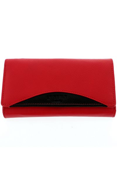 GiftExpress Portofel dama La Scala Luxury rosu negru RFID