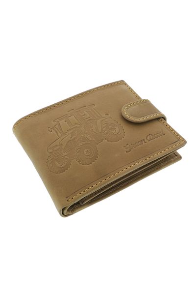 GiftExpress Brown genuine leather wallet