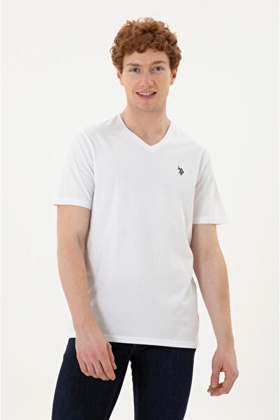 U.S. Polo Assn. Gts02Iy024 Λευκό ανδρικό μπλουζάκι 1795389