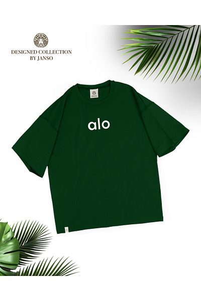 JANSO GROUP -Women's Lolo Printed Short Sleeve Tshirt Large Size Oversize Cotton