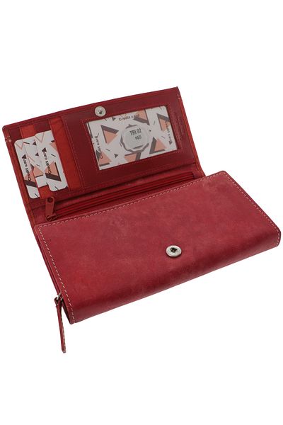 GiftExpress Portofel Mare Piele pentru Femei Giultieri Rosu