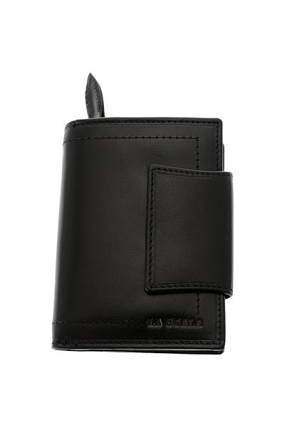 GiftExpress Black Leather Wallet for Women