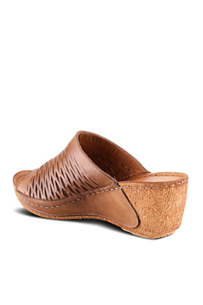 İNZE AYAKKABI Genuine Leather Slippers Model Name: Luma