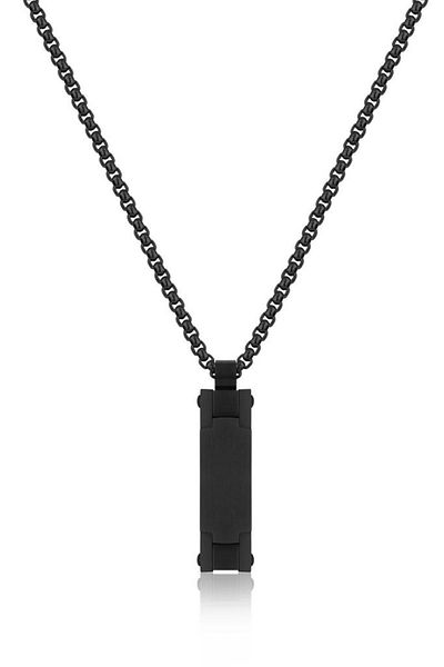 Daniel Klein Dkj.6.20002-3 Steel Black Color Men's Necklace