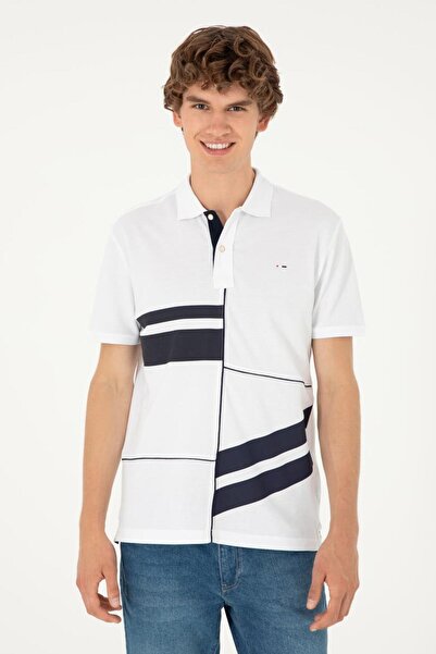 U.S. Polo Assn. SUA Polo Assn. Cămașă albă pentru bărbați T-Bado 1825265