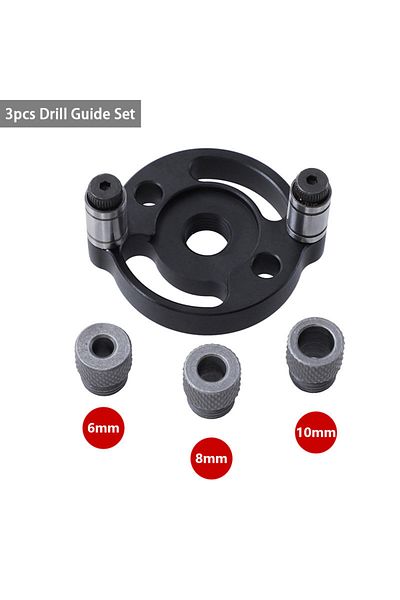 Choice Black Set Woodworking Vertical Doweling Jig Hole Doweling Jig Self Centering Drill Guide Punch Locat