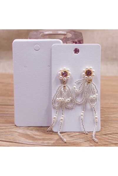 Choice مجموعة بطاقات عرض أقراط بلون سادة، 100 قطعة، 5 × 9 سم، مجموعة مجوهرات،...