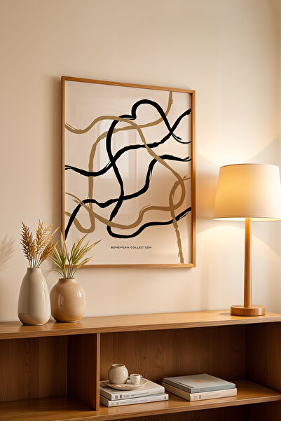 Basquiart Αφίσα της σειράς Bohemian με ξύλινο πλαίσιο, Αριθμός Πίνακα: 135