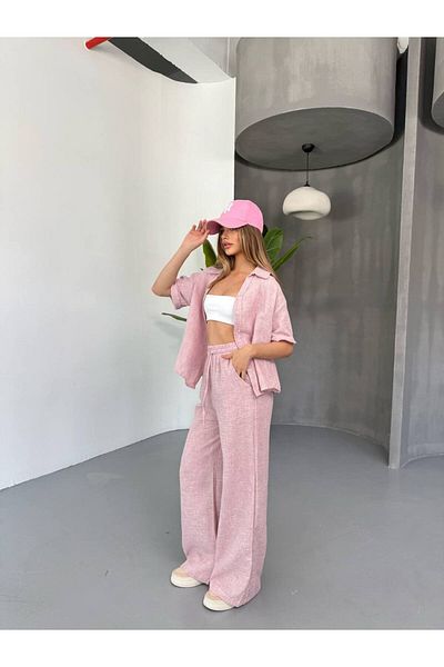 soBasic Set dublu confortabil din muselină de in