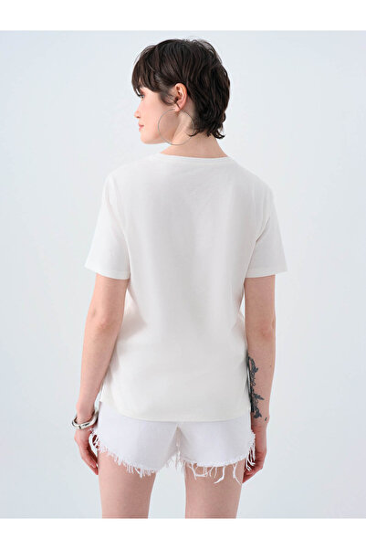 Loft White Women's T-Shirt Lf2040163