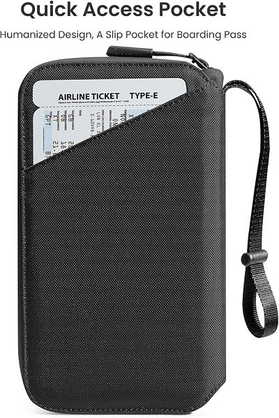 Tomtoc Navigator-T03 Passport Holder Family with RFID Blocking with Airtag & Sim Card Holder and Eject Pin