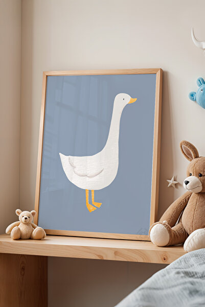 Basquiart Poster cu ramă din lemn pentru camera copiilor, camera bebelușilor,...