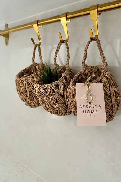 Desingadd 3-Piece Basket Cactus Flower Pot - Home/Decoration Special Design Organizer