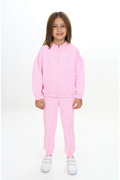 Toontoy Girl's Trend Embroidered Tracksuit Set