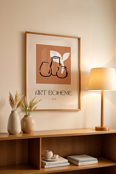 Basquiart Poster din seria Bohemian cu ramă din lemn, Tablou nr:69