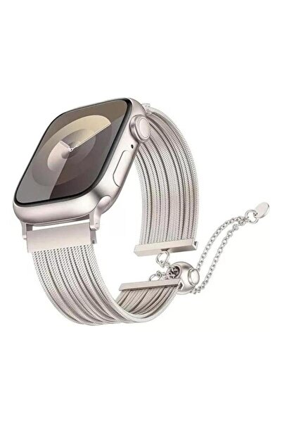 Alstrap Apple Watch 11-10 42mm 4 5 6 7 8 9 10 Se Uyumlu 38-40-41mm Zincir Bil...