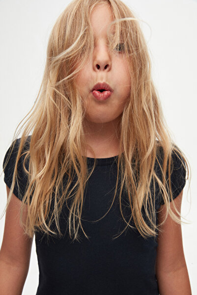 LOVETTI Μπλουζάκι Dark Navy Girl's κοντά μανίκια Basic