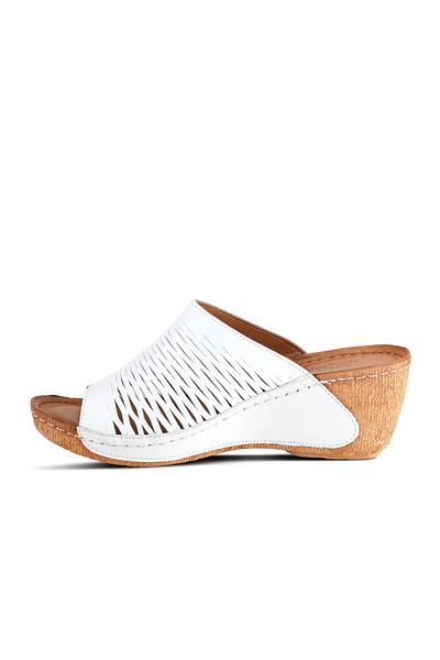 İNZE AYAKKABI Genuine Leather Slippers Model Name: Luma