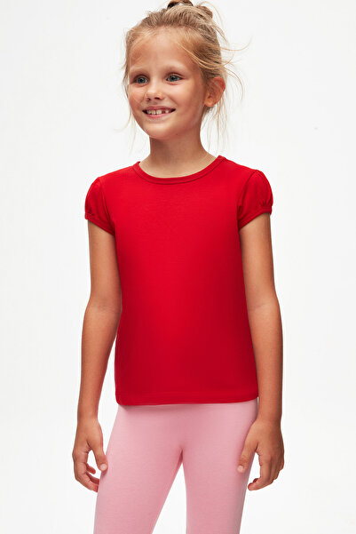 LOVETTI Light red WAtermelon Sleeve T-shirt for Girls - Crew NecK