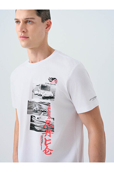 Loft White Men's T-Shirt Lf2038860