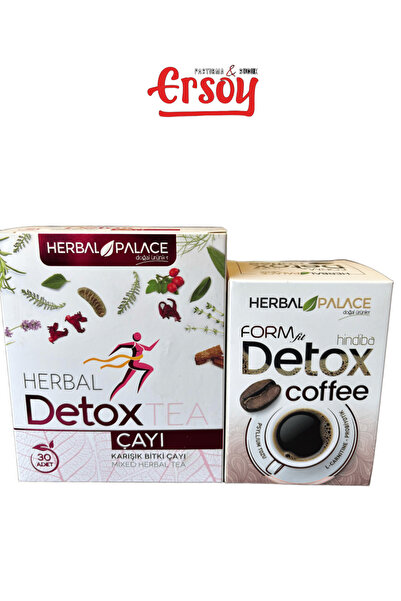 Herbal Palace Detox Çayı Form Detox Coffee Seti | 30'lu Paket | Hindiba Kahvesi Hediyeli