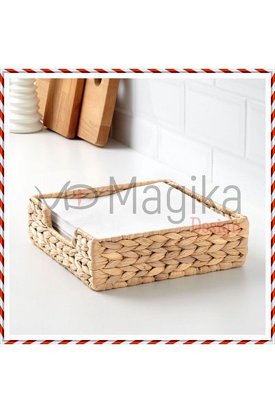 Magika Design MD Cissan Ψάθινη Χαρτοπετσέτα - Water Hyacinth, 23x23 cm