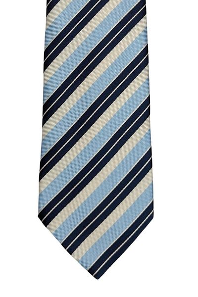 1001 Kravat Blue Striped Classic Tie