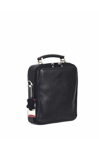 Aka Deri Floter Black - Leather Portfolio Bag 375