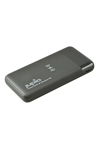 Jupio Acumulator Extern Jupio PowerVault III Wireless PD 10000 mAh, USB-C, 2A, Li-Polymer, Negru