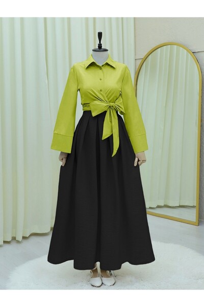 HİJABAYA Ισπανικό πουκάμισο με μανικετόκουμπα με πλαϊνή δέση