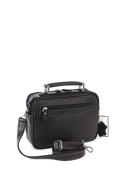 Aka Deri Black Leather Portfolio Bag 390 2