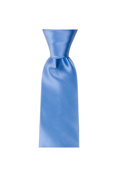 1001 Kravat Light Blue Colored 8 cm Wide Satin Tie